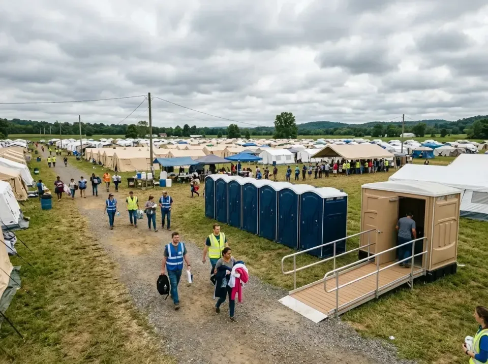 disaster-relief-camp-restrooms-010 — frequently asked questions, Dumpster & Portable Bathrooms Rental in Speedway, IN